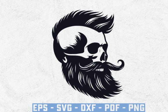 Bearded Skull with USA Flag SVG, Beard: Unlocking Creative Potential with Premium SVG Files