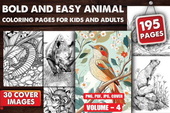 Bold and Easy Animal Coloring Pages V-04: A Comprehensive Review