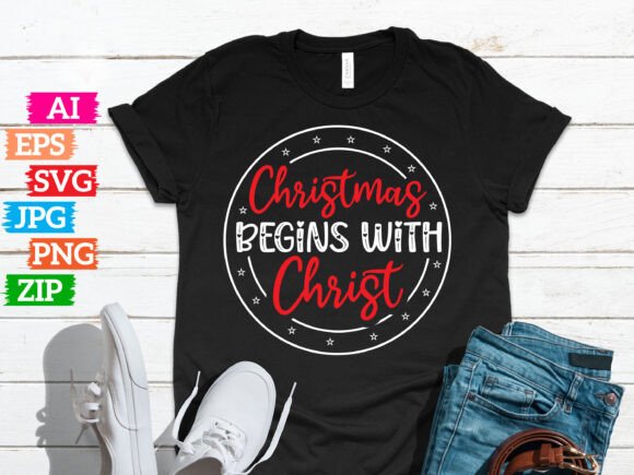 Christmas Begins with Christ: How a Timeless Message Elevates Your Print on Demand T-Shirt Designs