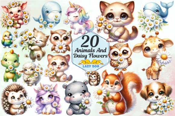 Cute Animals Daisy Flowers Design Set: A Practical Evaluation for Digital Creators
