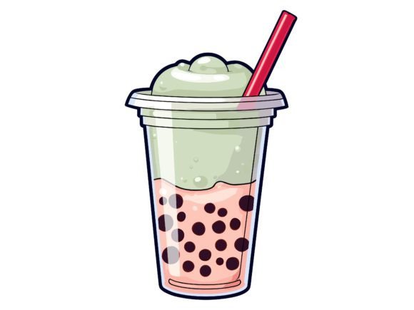 Cute Boba Tea Vector Illustration for Creative Projects