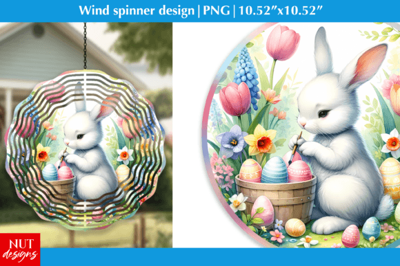 Easter Wind Spinner Design Easter Bunny