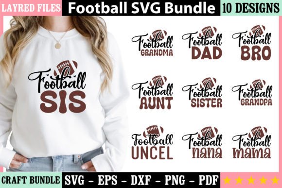 Football SVG Bundle 2: A Comprehensive Digital Design Asset for Football-Themed Projects