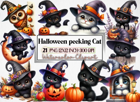 Halloween Peeking Cat Clipart: A Practical Review of a Versatile Design Set