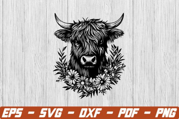 Highland Cow with Flowers SVG: A Practical Asset for Festive and Year-Round Design Work