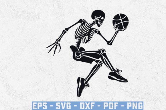 Mastering the Art of Digital Crafting with Skeleton with Basketball Svg Designs