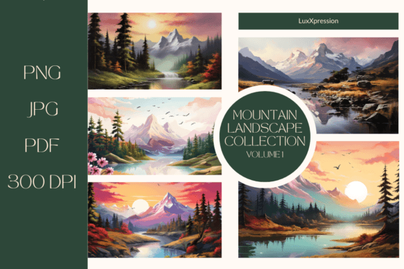 Mountain Landscape Paintings Bundle: A Practical Evaluation for Creative Projects