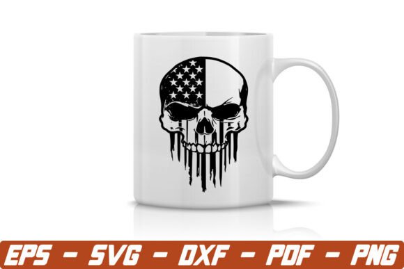 Punisher Skull with American Flag Svg: A Bold Fusion of Patriotism and Iconic Design