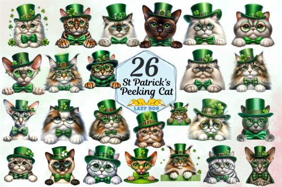 St Patrick’s Day Peeking Cats Clipart: A Strategic Asset for Modern Creatives and Brands