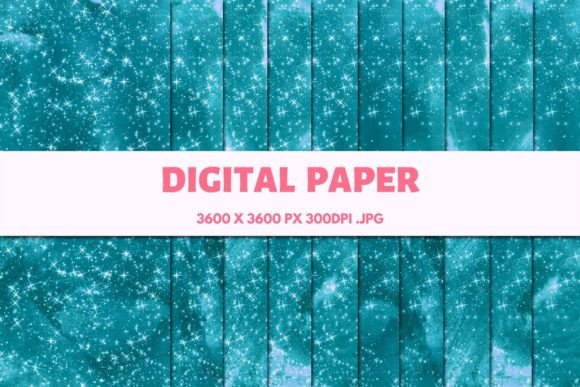The Creative and Commercial Power of Cyan Abstract Glitter Digital Papers