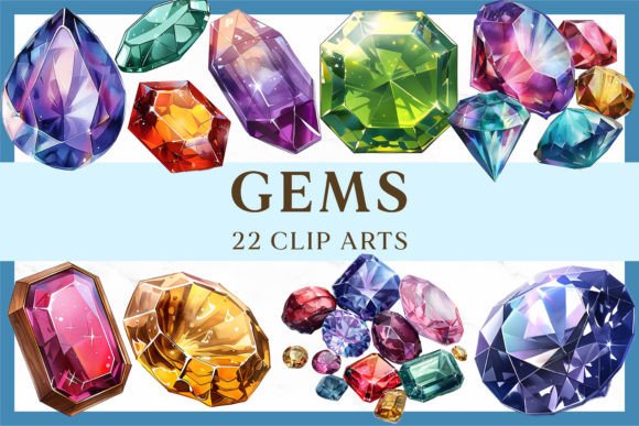 Watercolor Gems Sublimation Clipart PNG: A Practical Look at What It Offers and Where It Fits
