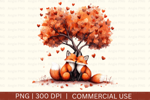 Why a Valentine's Day Couple Fox Clipart PNG Is a Must-Have for Creative Projects
